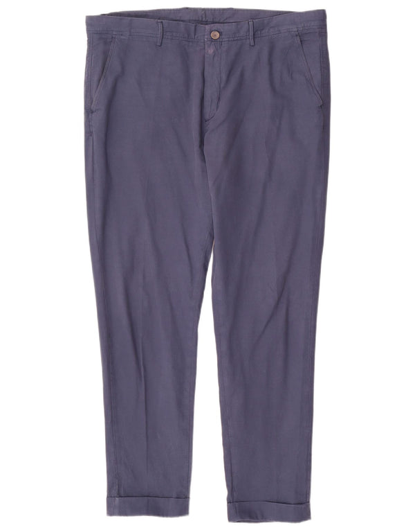 Calça Chino Cônica Masculina MASSIMO DUTTI EU 48 XL W38 L30 Azul Marinho