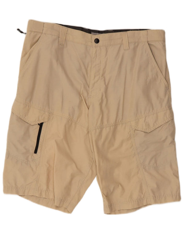 Shorts cargo masculino Marks & Spencer W36 grande algodão bege