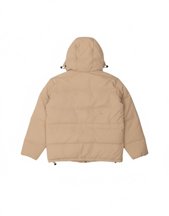 Jaqueta masculina acolchoada com capuz MURPHY & NYE UK 40 poliéster bege grande