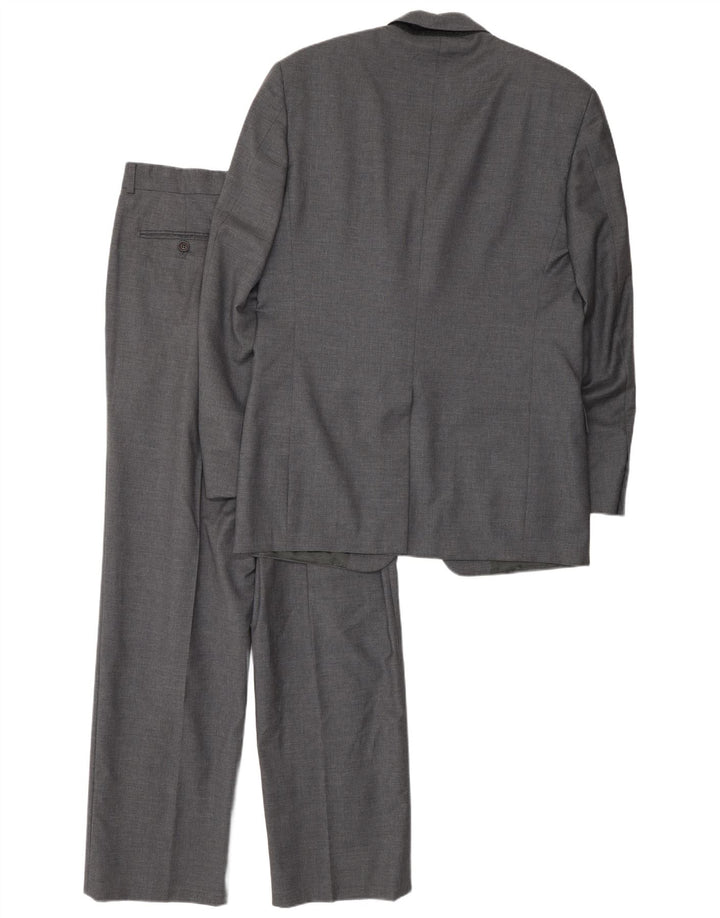 Terno masculino Cerruti 1881 com 3 botões e 2 peças IT 48 médio W34 L32 algodão cinza