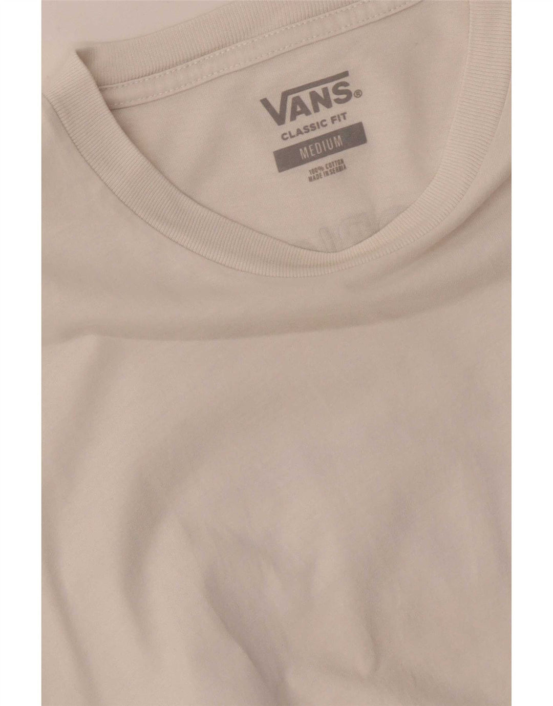 Camiseta Vans Masculina Classic Fit Graphic Top Médio Algodão Branco