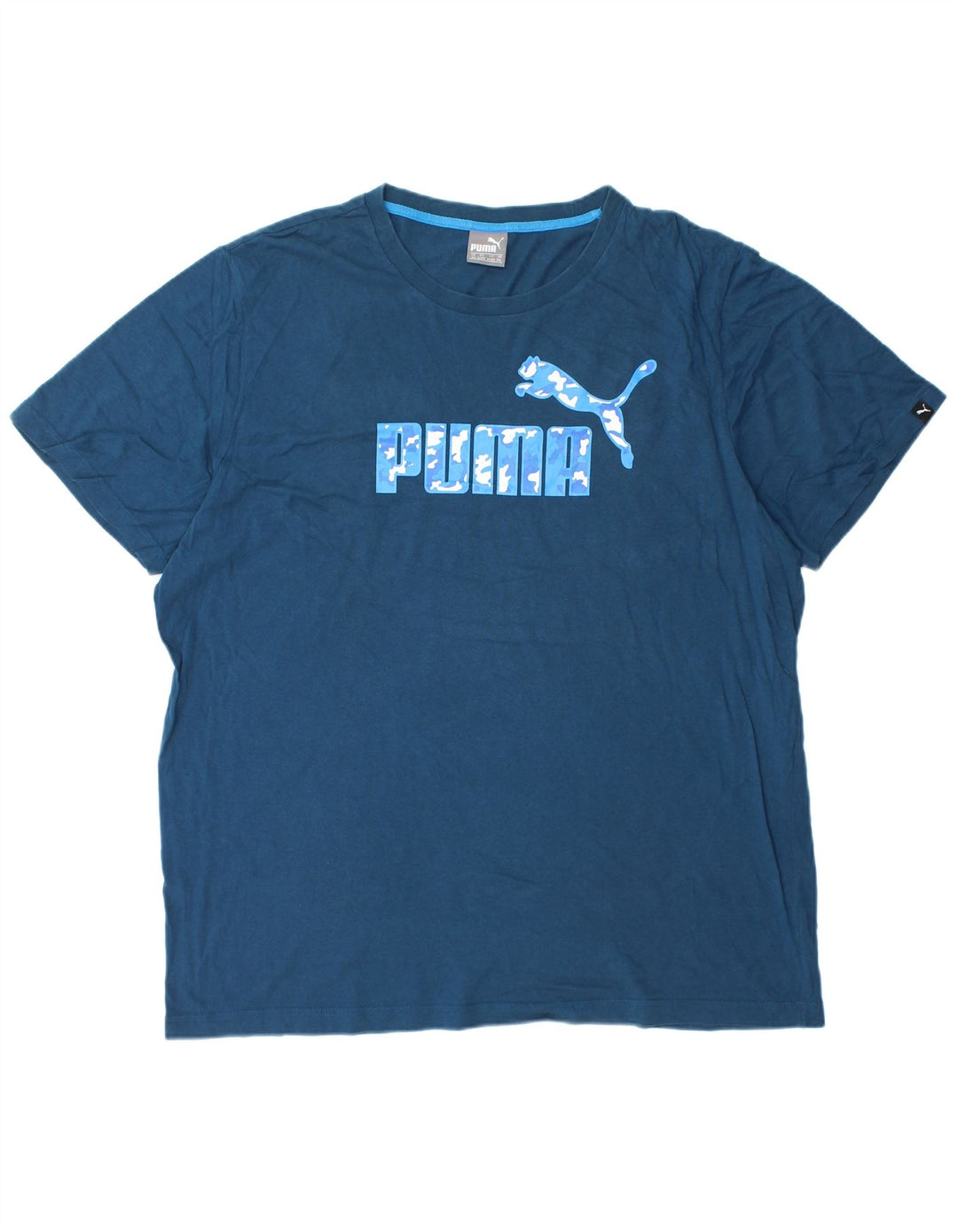Camiseta gráfica masculina PUMA Top 2XL azul marinho