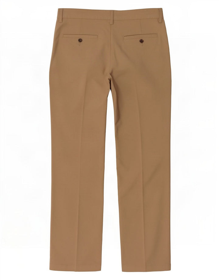 Adidas Mens Climalite Straight Chino Calças W34 L30 Poliéster Bege