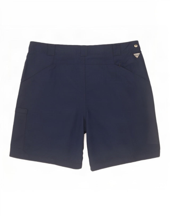 Shorts cargo feminino Columbia médio W32 azul marinho nylon