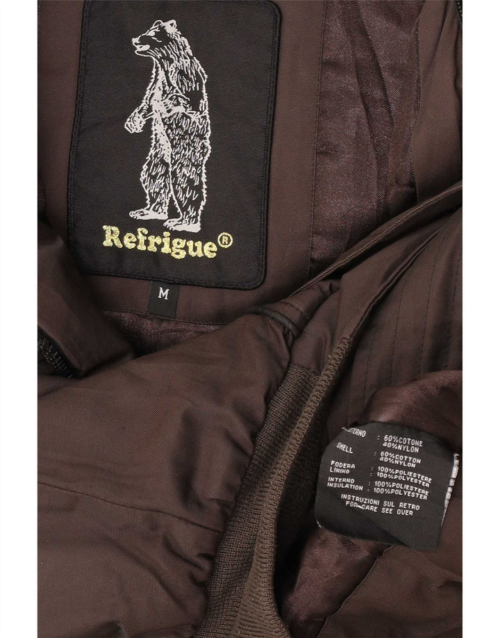 Jaqueta bomber feminina Refrigue UK 12 algodão marrom médio