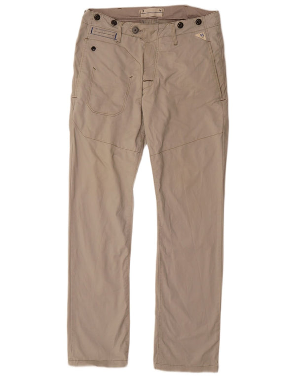 Calça Chino Masculina Reta G-Star W30 L32 Algodão Bege