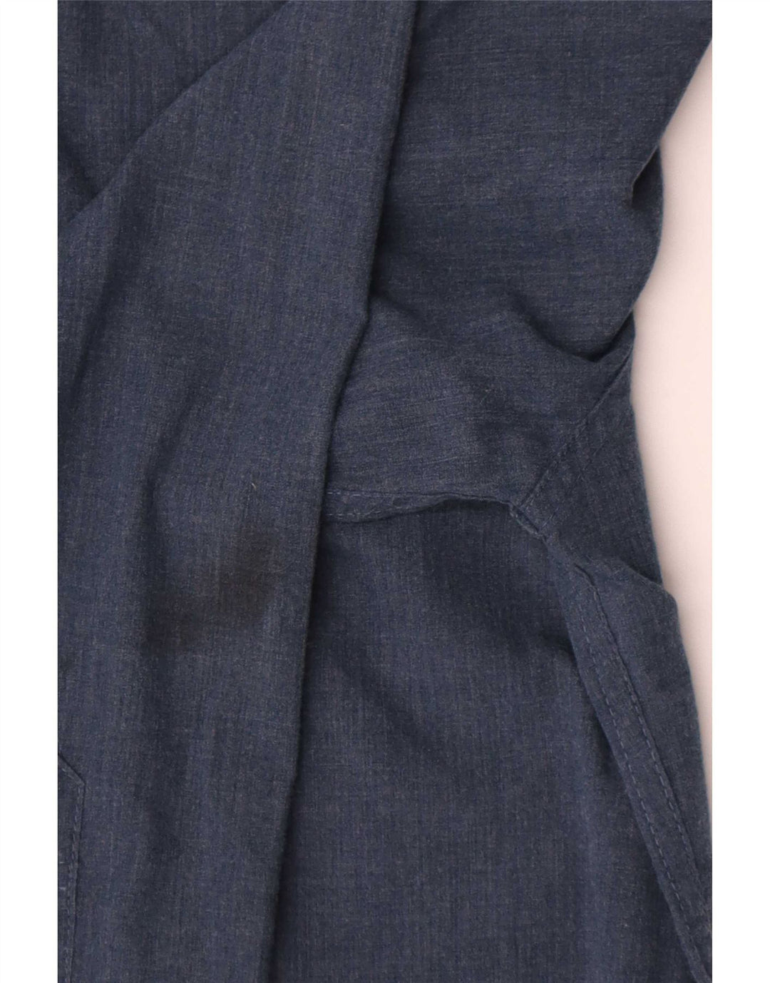 Camisa masculina Hollister pequena algodão azul marinho