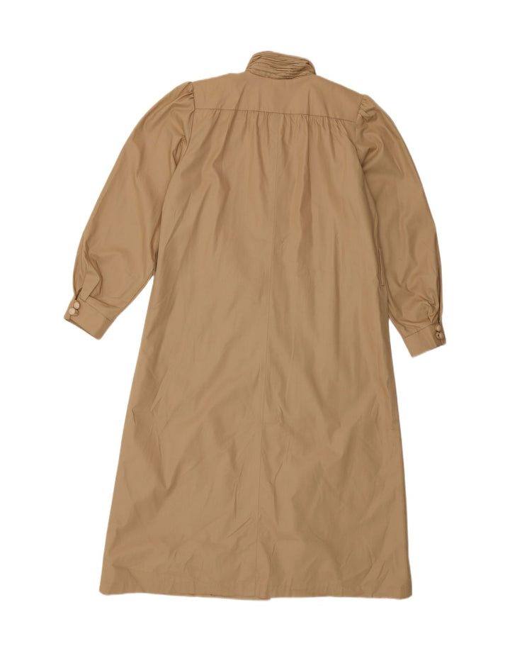 Trench Coat feminino London Fog US 6 poliéster bege médio