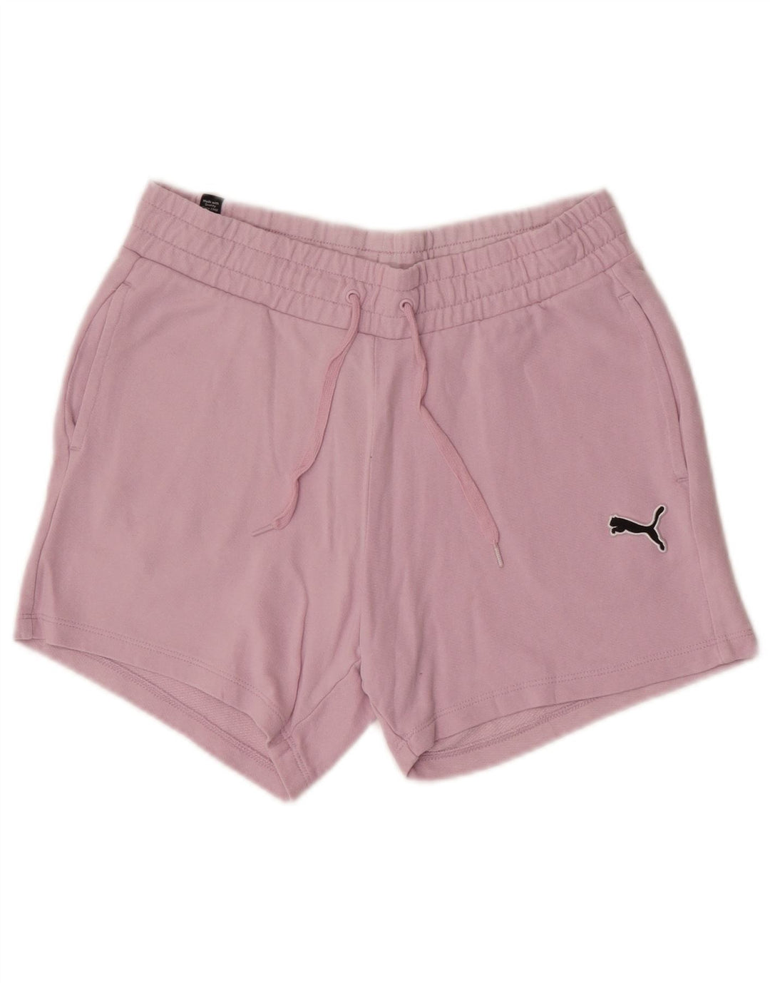 Shorts esportivos femininos Puma UK 10 pequeno rosa