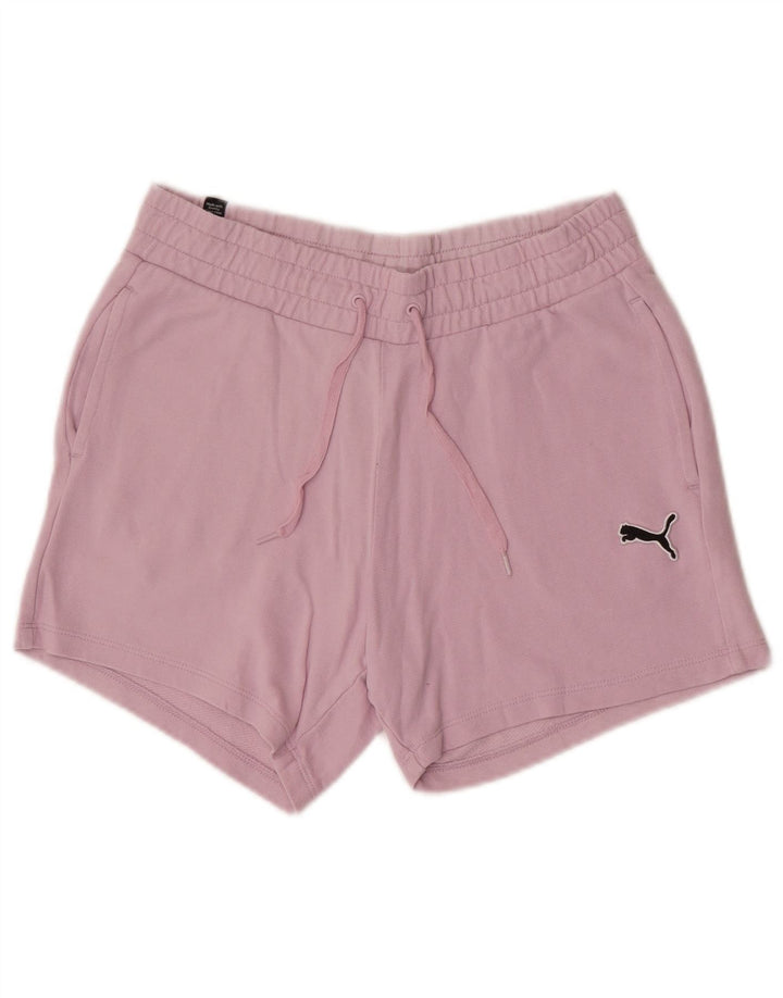 Shorts esportivos femininos Puma UK 10 pequeno rosa