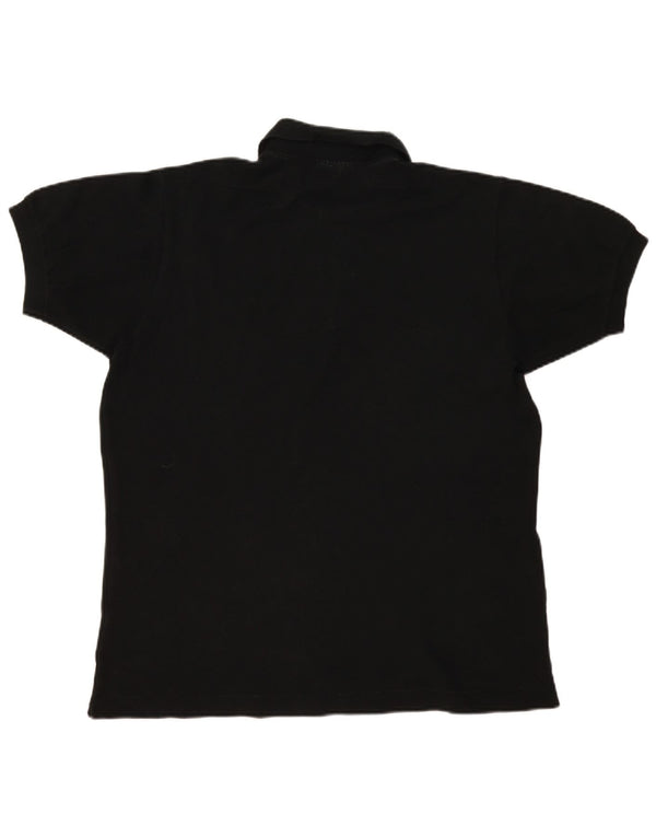 Camisa polo masculina Lacoste tamanho 5 grande algodão preto