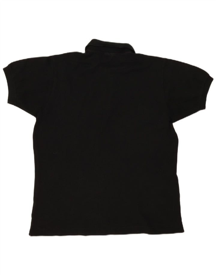 Camisa polo masculina Lacoste tamanho 5 grande algodão preto