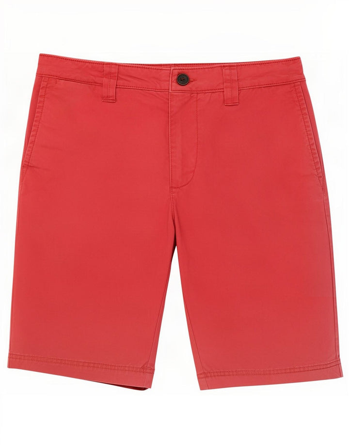 Shorts Chino Masculino Fat Face W32 Algodão Vermelho Médio