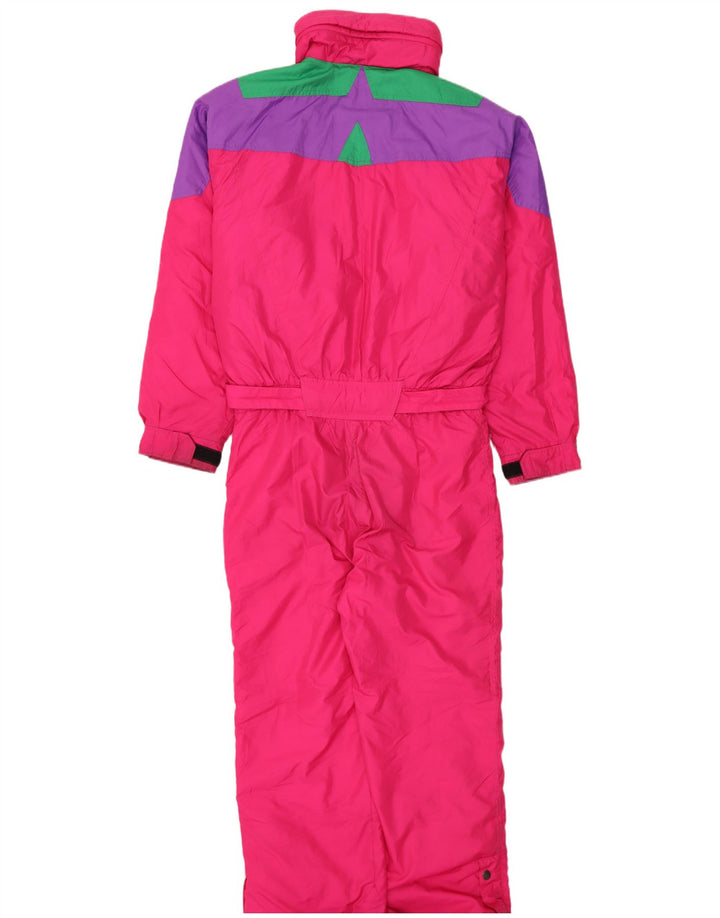 Macacão de esqui masculino Nevica UK 40 poliéster colorblock rosa médio