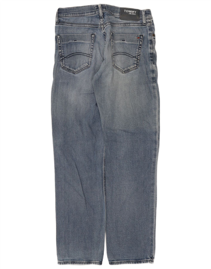 Tommy Hilfiger Masculino Slim Jeans W30 L32 Azul Algodão