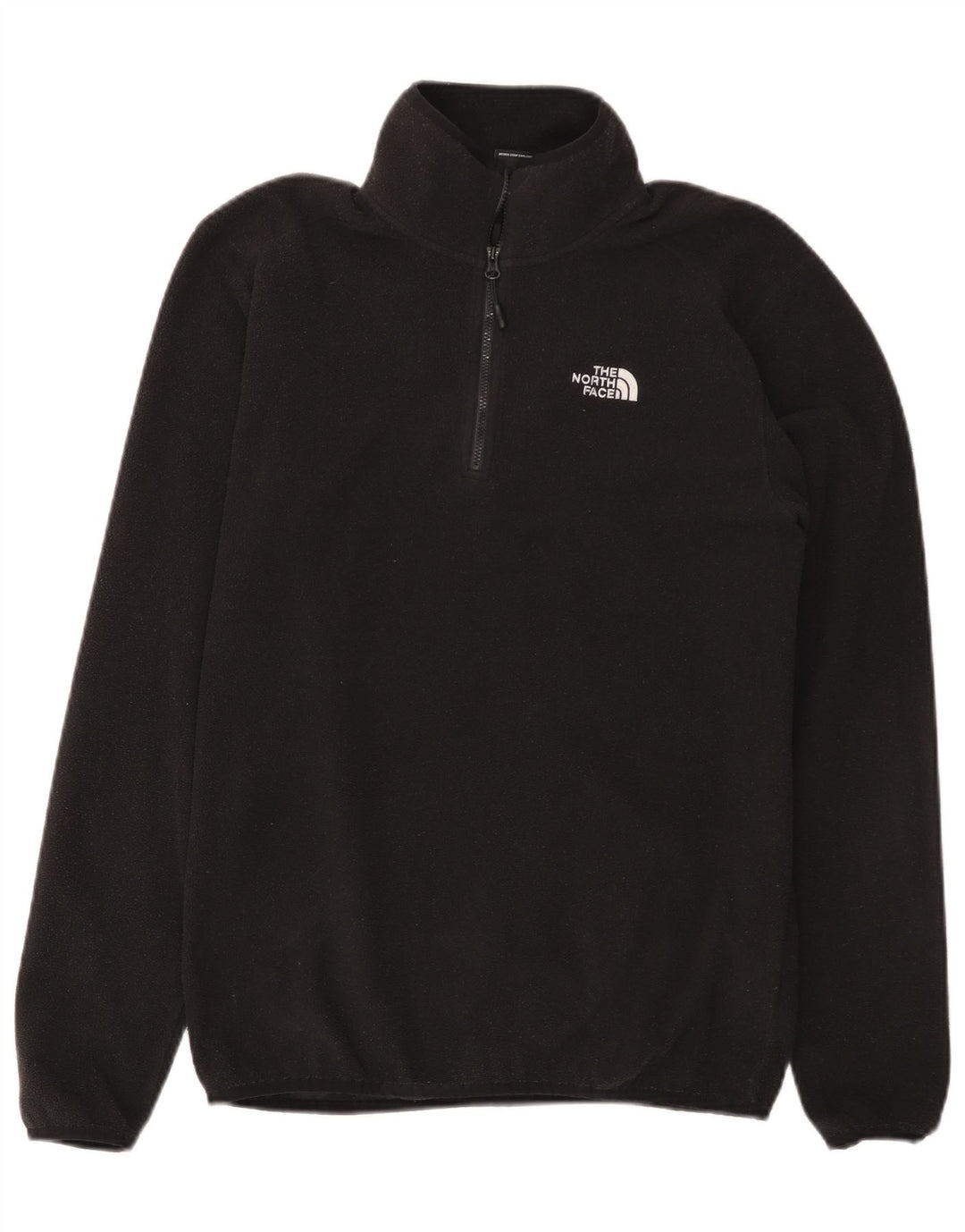 THE NORTH FACE Suéter masculino de lã com gola e zíper, pequeno, preto, poliéster