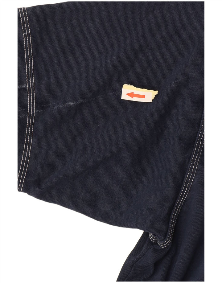 Adidas Mens Camiseta Top Médio Algodão Azul Marinho