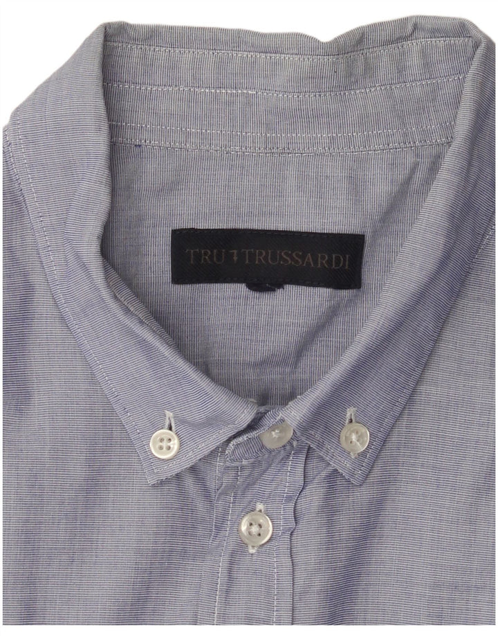 Camisa masculina TRUSSARDI grande azul