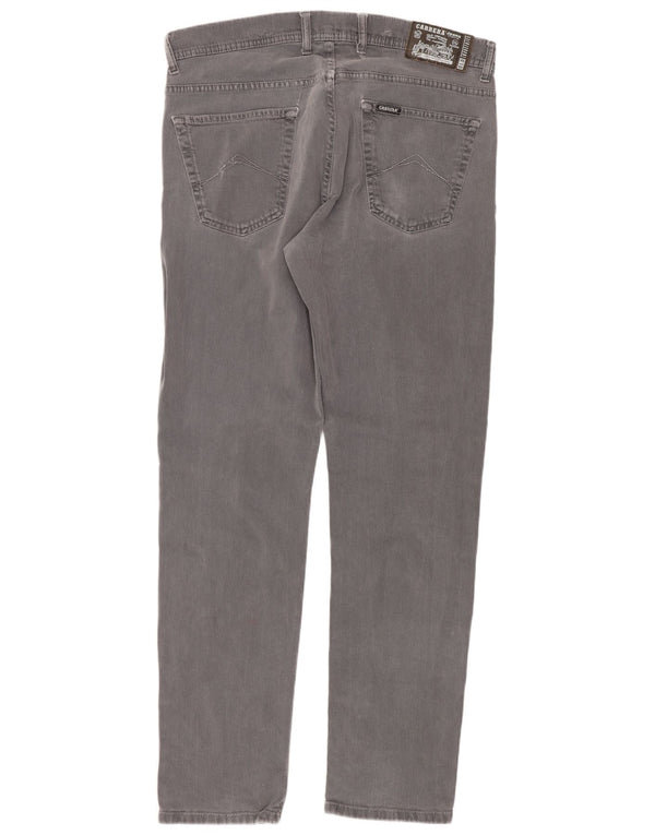 Carrera Mens 717 Slim Fit Calça Casual IT 52 XL W36 L32 Algodão Cinza