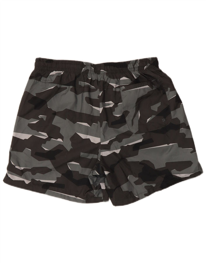 Shorts esportivos masculinos Nike grande poliéster camuflado cinza