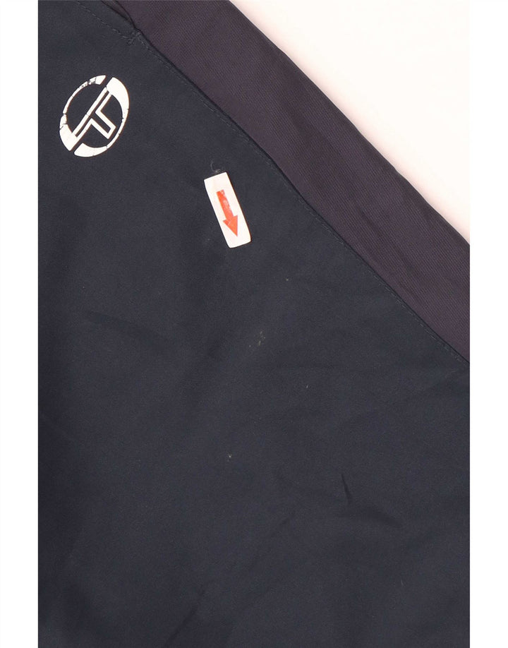 Calça de treino masculina Sergio Tacchini poliéster azul marinho médio