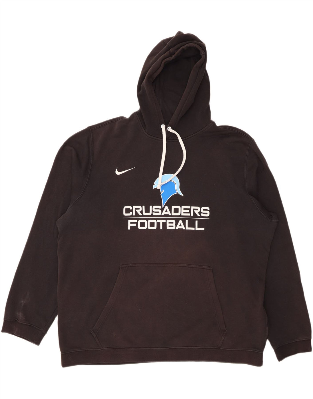 NIKE Masculino Crusaders Graphic Hoodie Jumper 3XL Algodão Preto