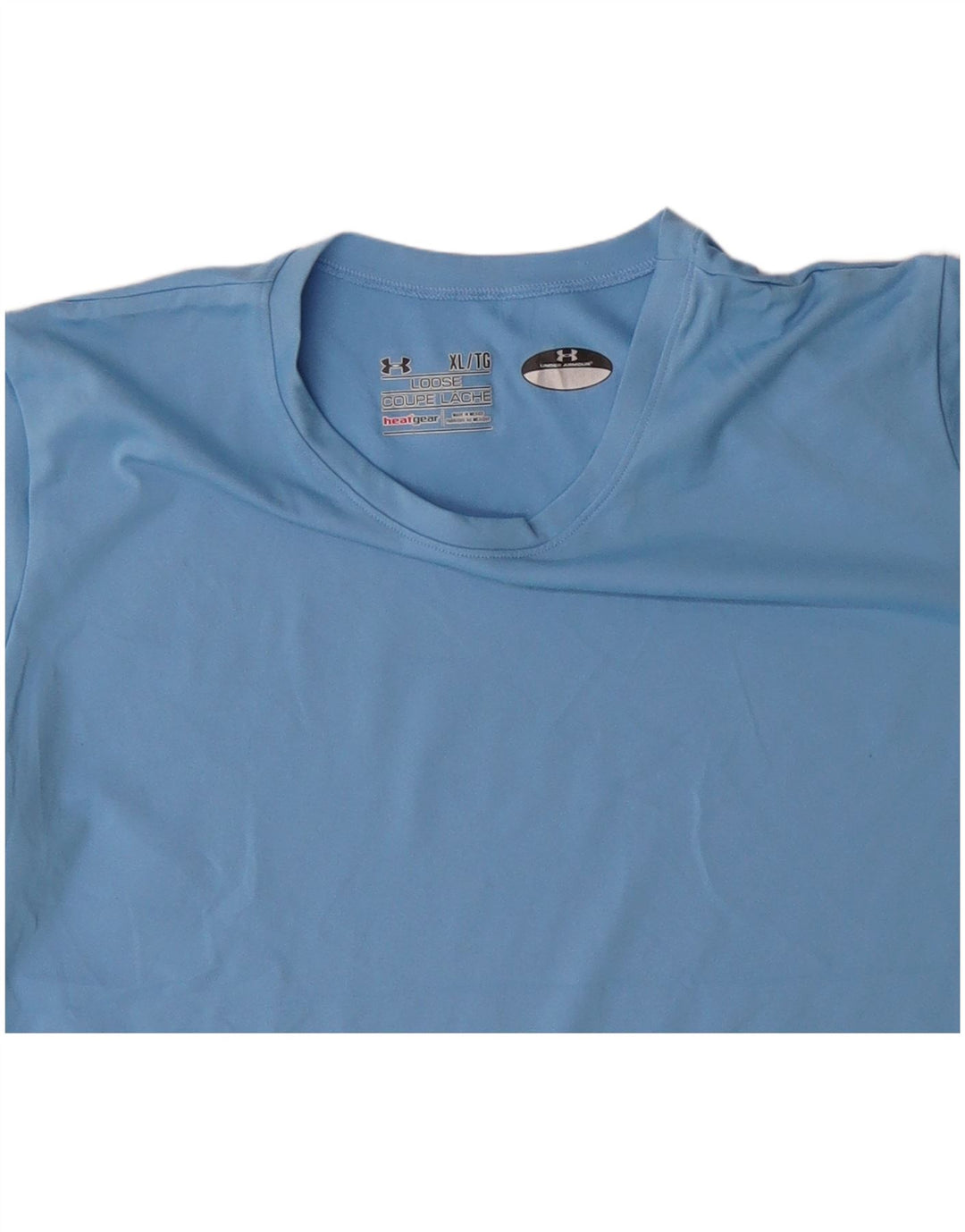 Camiseta feminina Under ARMOUR Heat Gear UK 18 XL azul poliéster