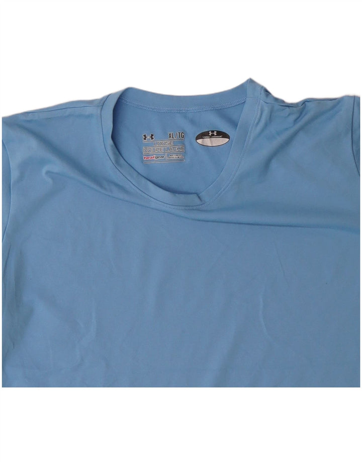 Camiseta feminina Under ARMOUR Heat Gear UK 18 XL azul poliéster