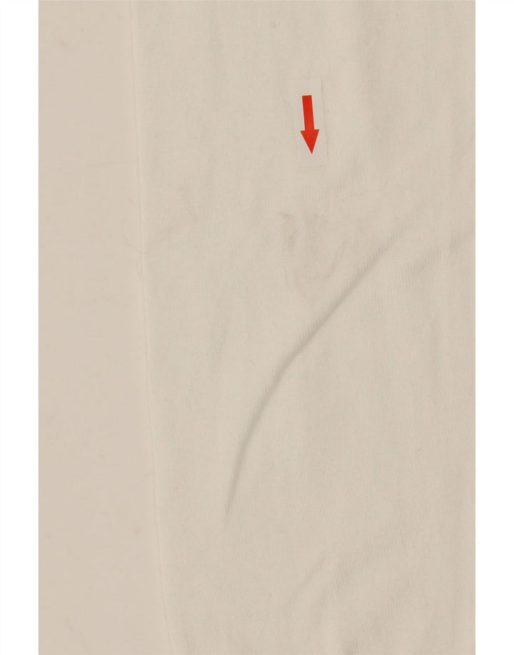 Suéter feminino Zara com gola redonda e viscose branca grande Reino Unido 16