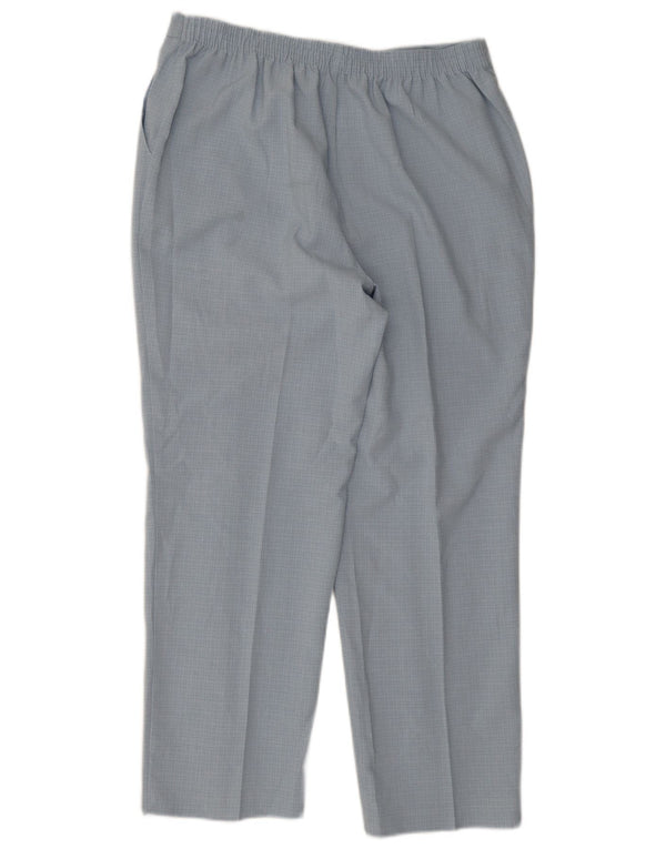 Calça Chino Feminina Marks & Spencer UK 16 Grande W32 L26 Xadrez Azul