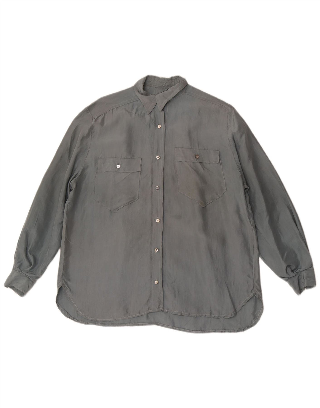 Blusa feminina vintage UK 18 XL cinza