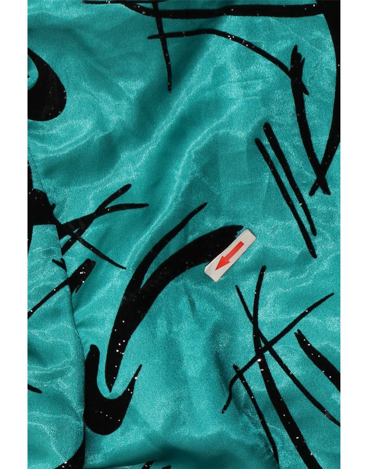 Blusa feminina Yessica com estampa abstrata Reino Unido 12 poliéster verde médio