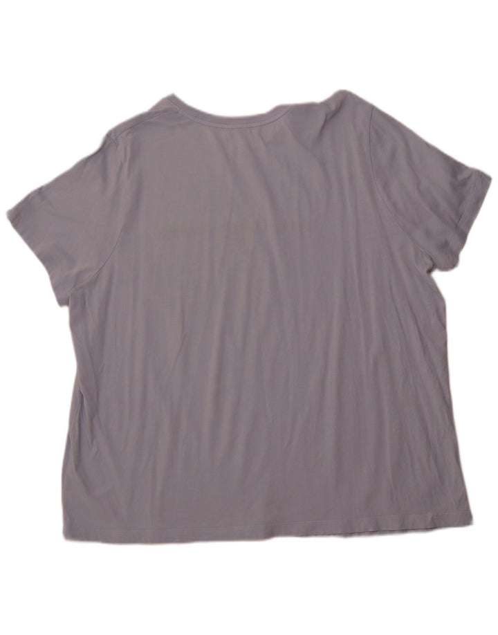 Camiseta feminina TOMMY HILFIGER com estampa gráfica UK 24 4XL algodão azul