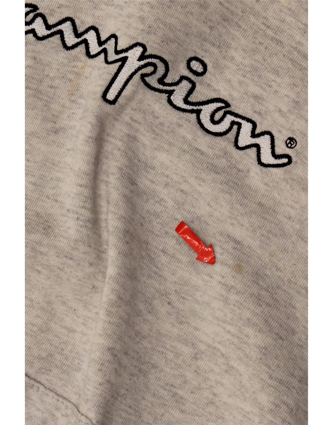 Jumper com capuz gráfico masculino Champion XL cinza