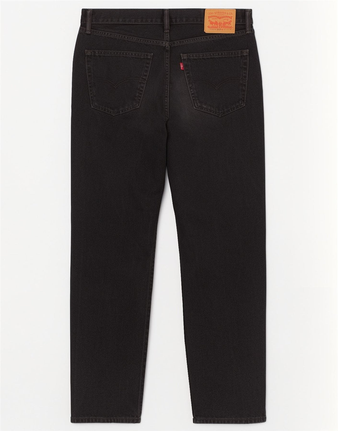 Calça jeans feminina Levi's 505 Straight W36 L29 algodão preto