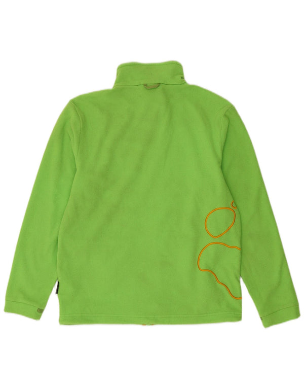 Jaqueta de lã com forro gráfico Jack Wolfskin para meninas 13-14 anos poliéster verde