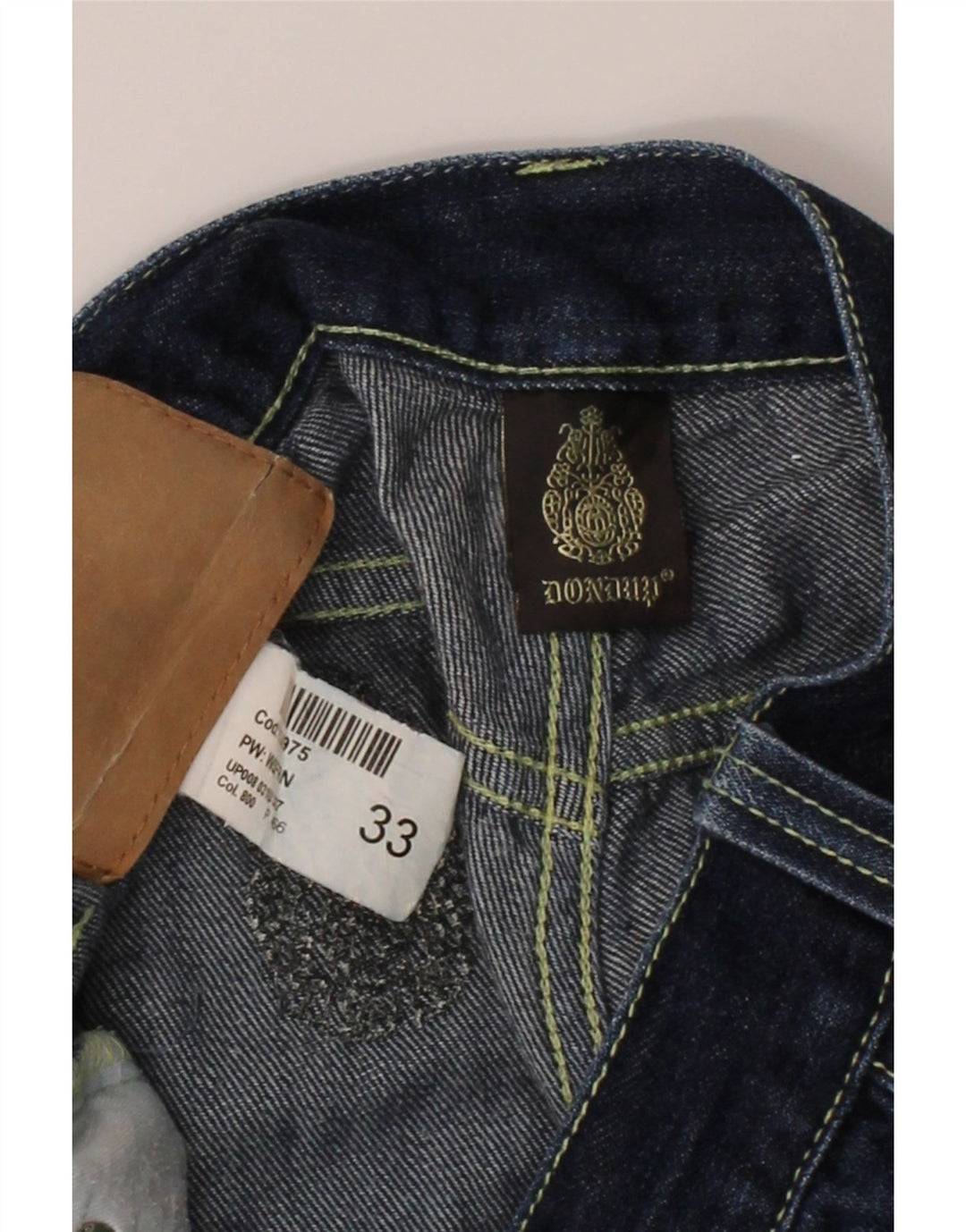 Calça jeans reta feminina DONDUP W33 L31 azul marinho