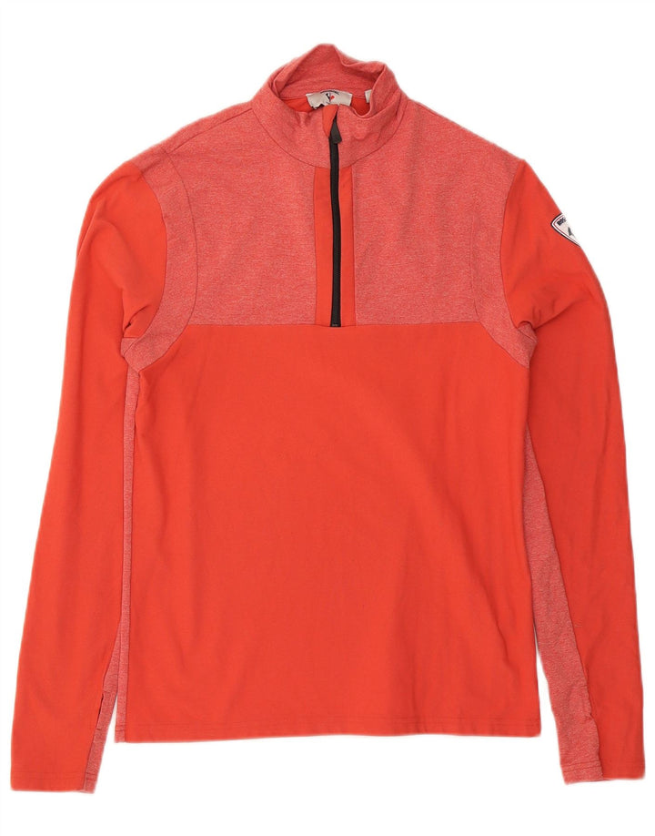 Pulôver masculino Rossignol com top pequeno de poliéster manchado vermelho