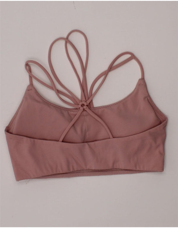 Sutiã esportivo acolchoado Nike feminino Dri Fit top pequeno rosa esportivo