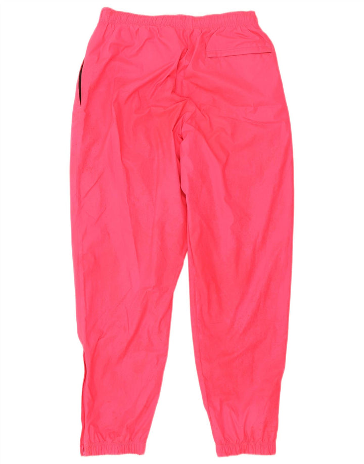 Calça de treino feminina Nike Joggers UK 10 pequena rosa poliéster