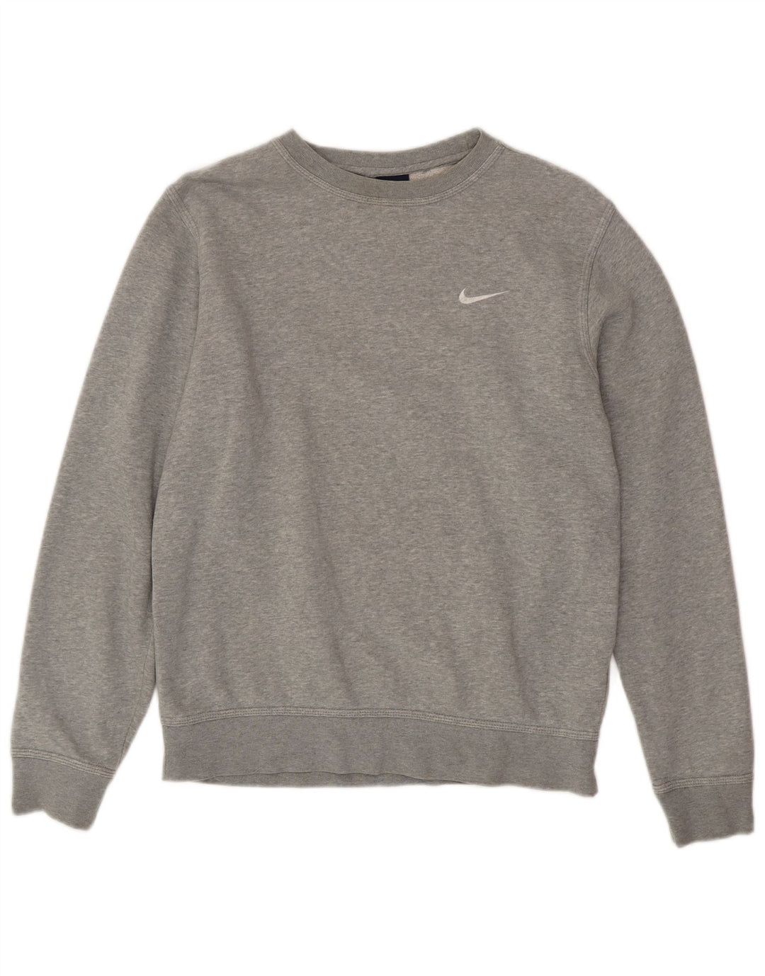 NIKE Mens Moletom Jumper Médio Cinza Algodão