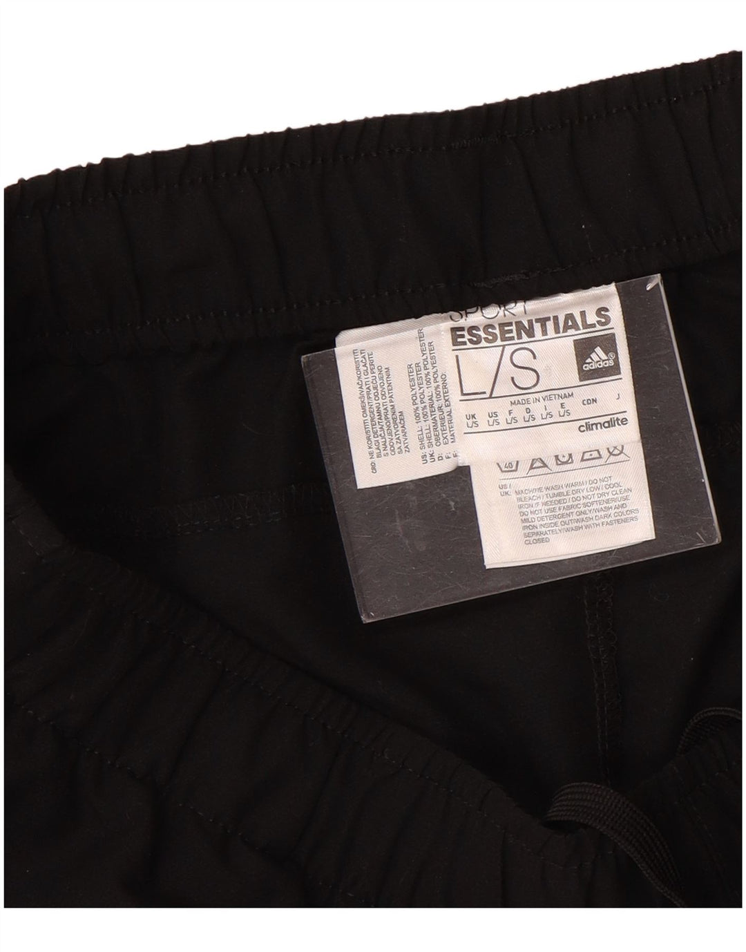 Calça Adidas Mens Climalite Treino Grande Poliéster Preto