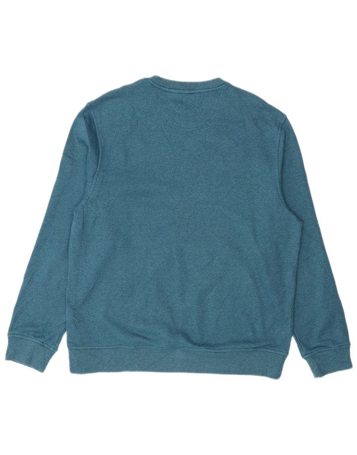 Izod moletom masculino jumper médio azul poliéster