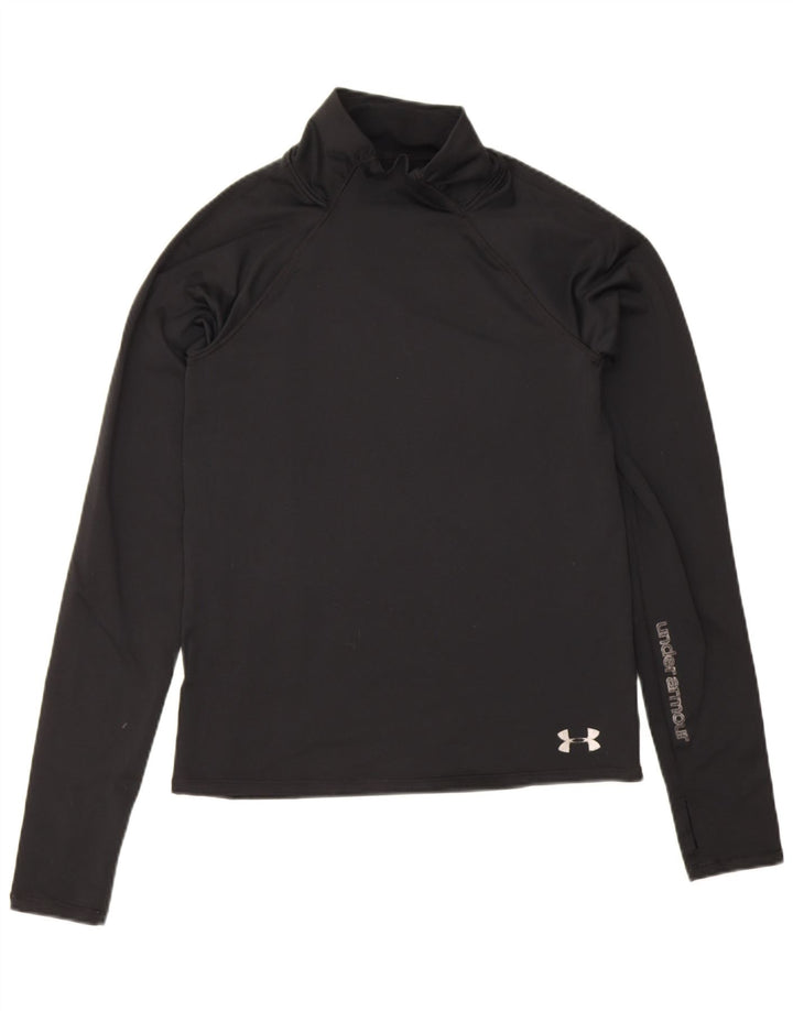 Under Armour Camiseta feminina gráfica manga comprida UK 4 XS poliéster preto