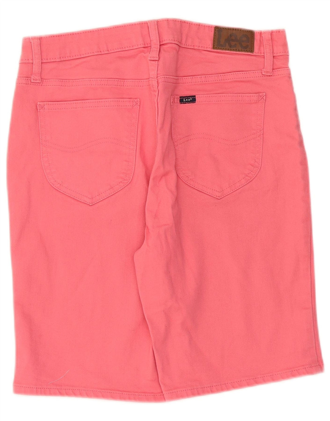 Shorts jeans feminino Lee US 8 médio W30 algodão rosa