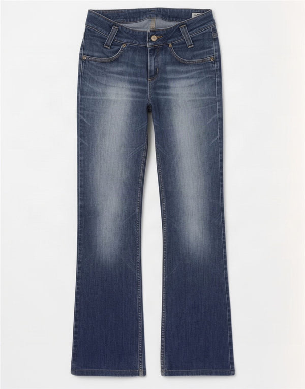 Lee Womens Leola Bootcut Jeans W30 L35 Azul Algodão