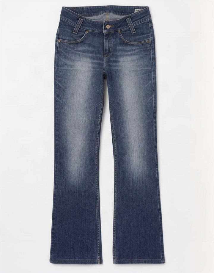 Lee Womens Leola Bootcut Jeans W30 L35 Azul Algodão
