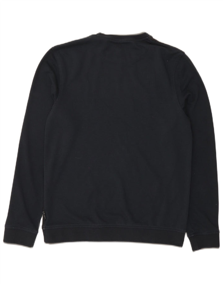 Ted Baker moletom masculino tamanho 2 pequeno bloco colorido azul marinho