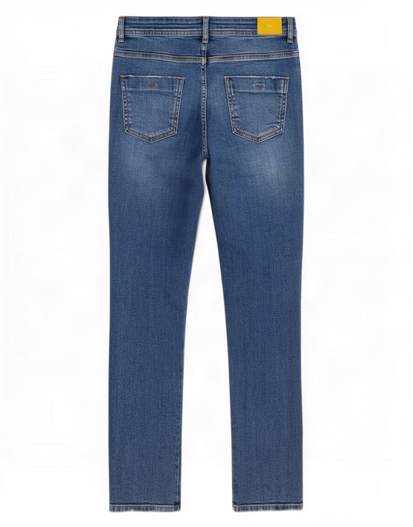 Zara Jeans Skinny Feminino UE 38 Pequeno W28 L27 Azul Algodão