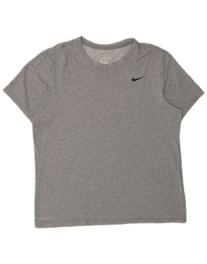 Camiseta Nike Masculina Dri Fit Top Grande Cinza